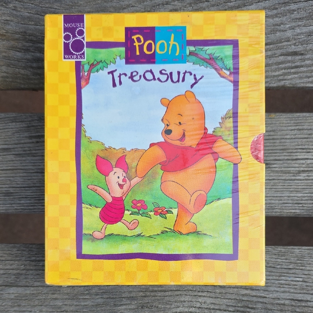 Mouse Works Pooh Treasury Stuffed Animal Set - Yellow